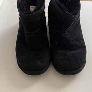 UGG Kids Black Suede Boots
